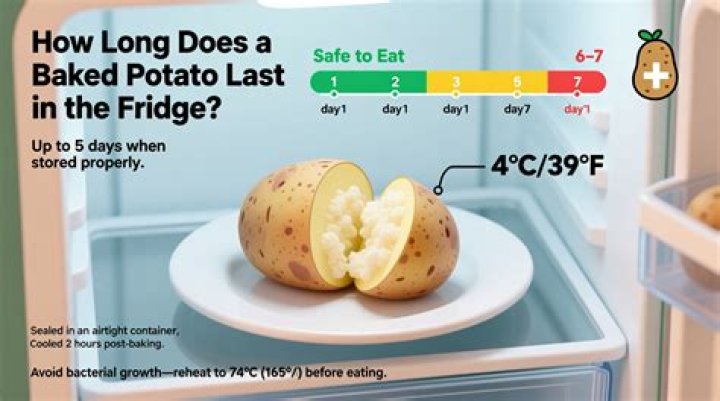 How long do baked potatoes last in the refrigerator?
