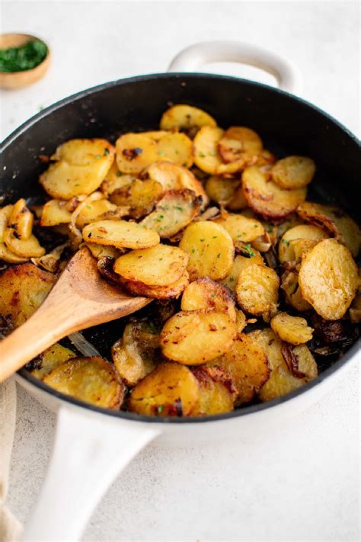 How much is a serving of fried potatoes?